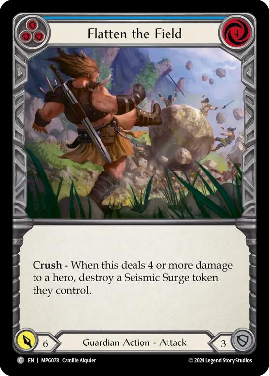 Flatten the Field (Blue) [MPG078] (Mastery Pack Guardian) | Boutique FDB TCG