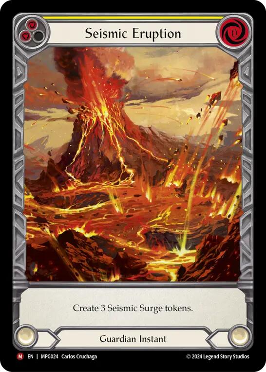 Seismic Eruption (Extended Art) [MPG024] (Mastery Pack Guardian)  Rainbow Foil | Boutique FDB TCG