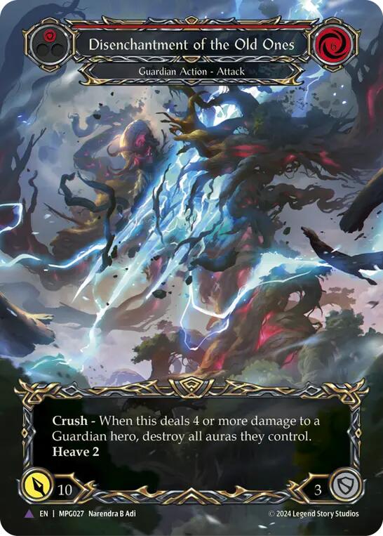 Disenchantment of the Old Ones (Marvel Cold Foil) [MPG027] (Mastery Pack Guardian)  Cold Foil | Boutique FDB TCG