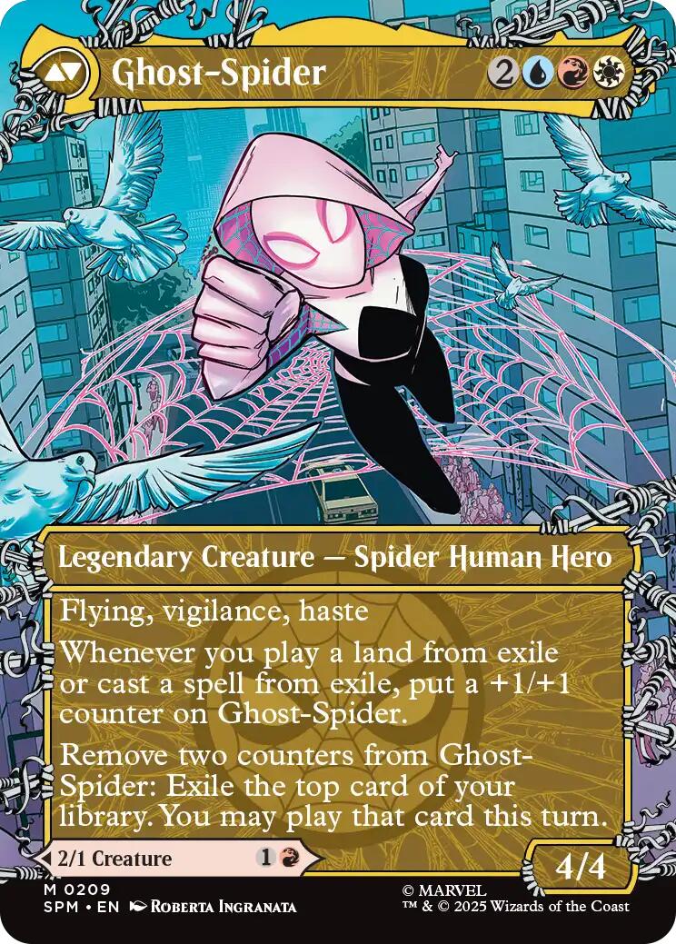 Gwen Stacy (0209) (Borderless) [Marvel's Spider-Man] | Boutique FDB TCG