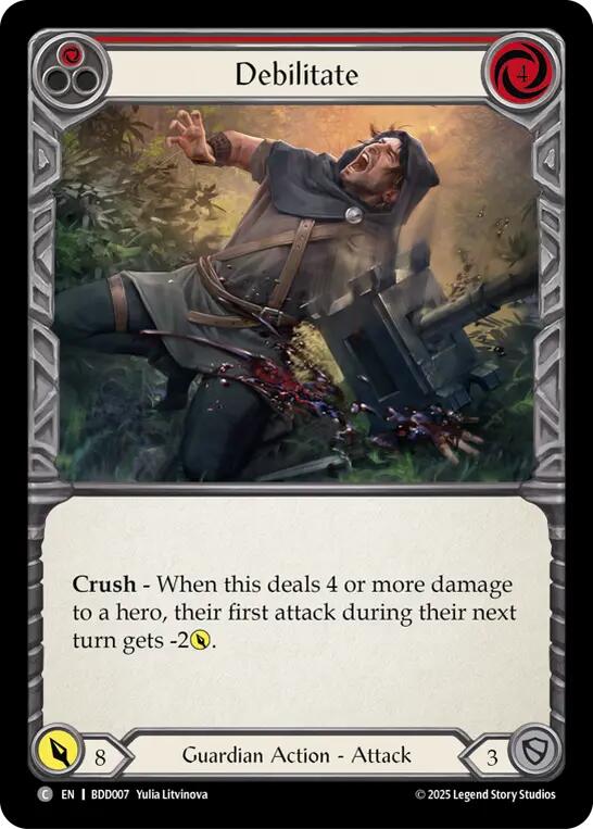 Debilitate (Red) [BDD007] (Bravo Demo Deck) | Boutique FDB TCG