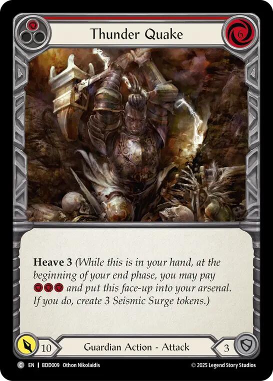 Thunder Quake (Red) [BDD009] (Bravo Demo Deck) | Boutique FDB TCG