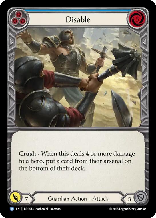 Disable (Blue) [BDD013] (Bravo Demo Deck) | Boutique FDB TCG