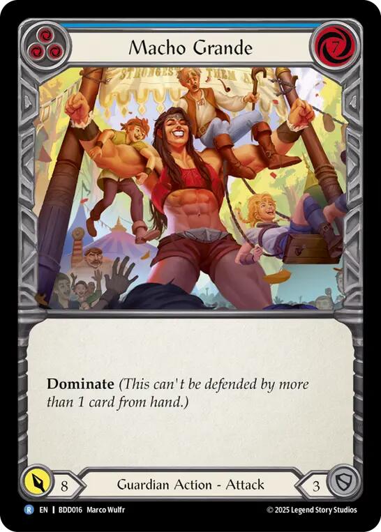 Macho Grande (Blue) [BDD016] (Bravo Demo Deck) | Boutique FDB TCG