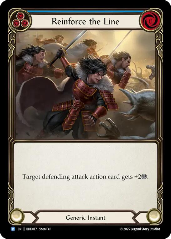 Reinforce the Line (Blue) [BDD017] (Bravo Demo Deck) | Boutique FDB TCG