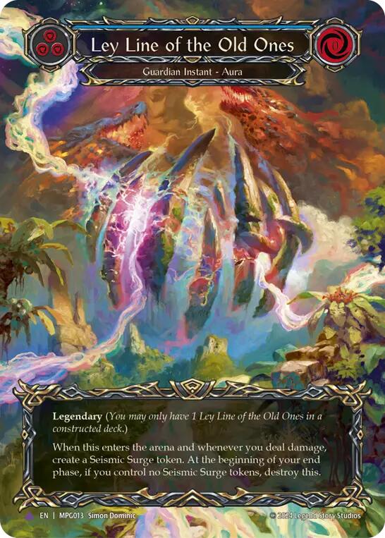 Ley Line of the Old Ones (Cold Foil) (Marvel) [MPG013] (Mastery Pack Guardian)  Cold Foil | Boutique FDB TCG