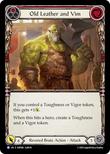 Old Leather and Vim [SUP008] (Super Slam) | Boutique FDB TCG