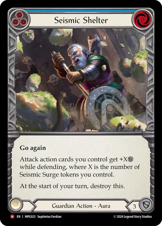 Seismic Shelter [MPG023] (Mastery Pack Guardian)  Rainbow Foil | Boutique FDB TCG