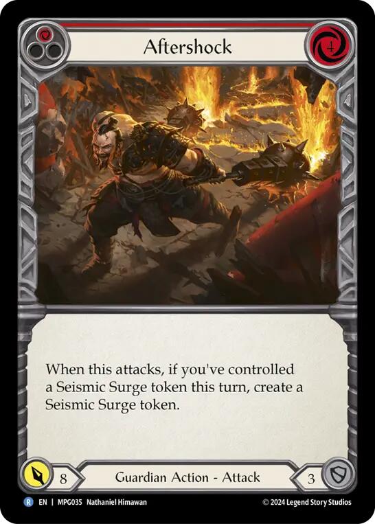 Aftershock (Red) [MPG035] (Mastery Pack Guardian) | Boutique FDB TCG