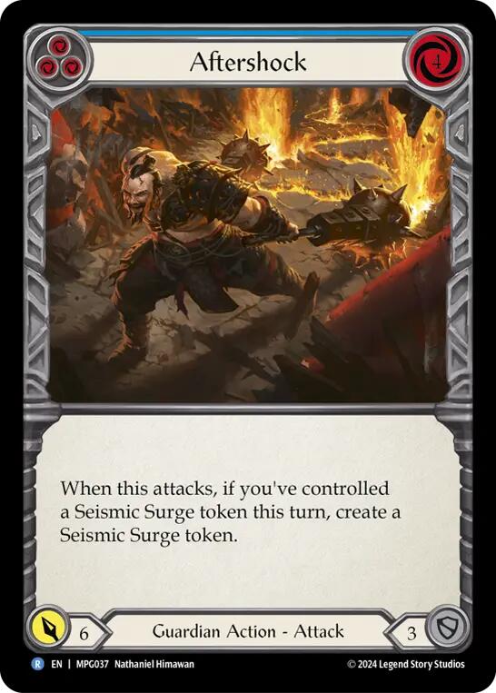 Aftershock (Blue) [MPG037] (Mastery Pack Guardian) | Boutique FDB TCG