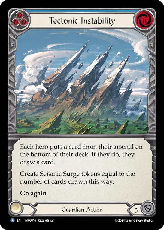 Tectonic Instability [MPG046] (Mastery Pack Guardian)  Rainbow Foil | Boutique FDB TCG