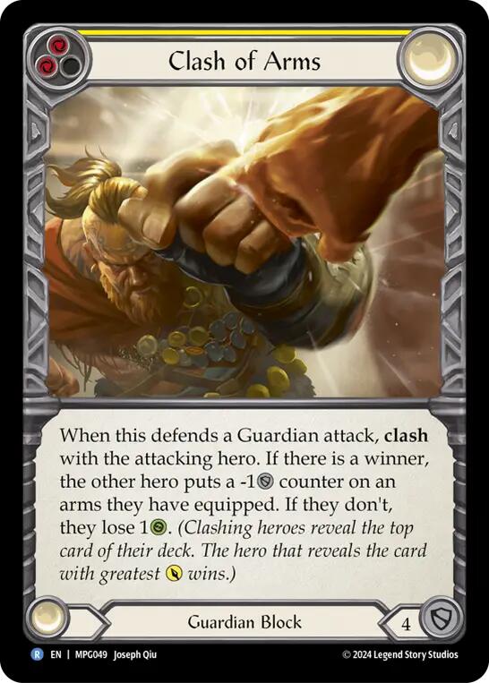 Clash of Arms [MPG049] (Mastery Pack Guardian)  Rainbow Foil | Boutique FDB TCG