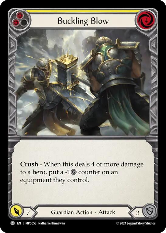 Buckling Blow (Yellow) [MPG053] (Mastery Pack Guardian) | Boutique FDB TCG