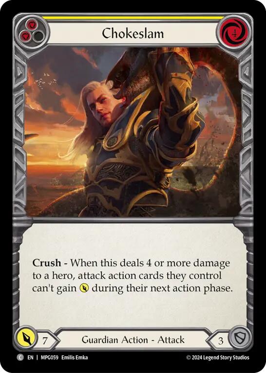 Chokeslam (Yellow) [MPG059] (Mastery Pack Guardian) | Boutique FDB TCG