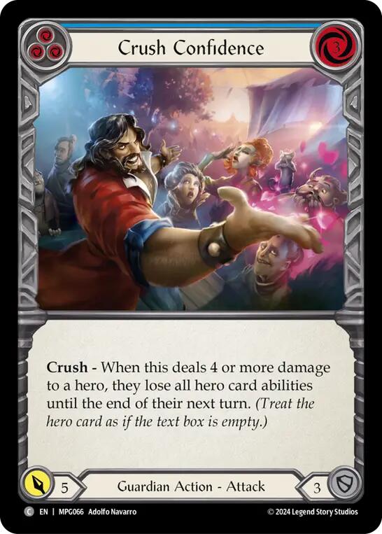 Crush Confidence (Blue) [MPG066] (Mastery Pack Guardian) | Boutique FDB TCG