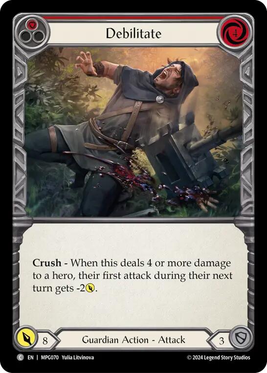 Debilitate (Red) [MPG070] (Mastery Pack Guardian) | Boutique FDB TCG