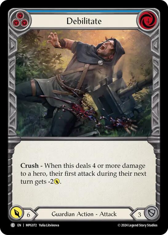 Debilitate (Blue) [MPG072] (Mastery Pack Guardian) | Boutique FDB TCG
