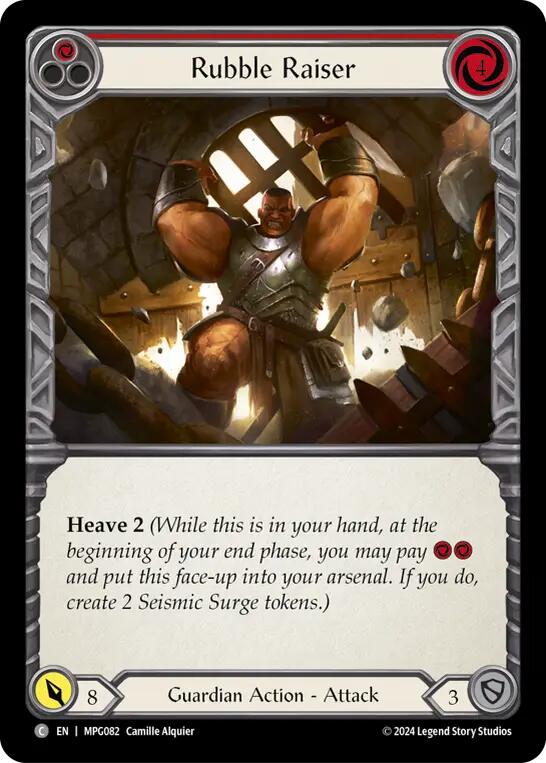 Rubble Raiser (Red) [MPG082] (Mastery Pack Guardian) | Boutique FDB TCG