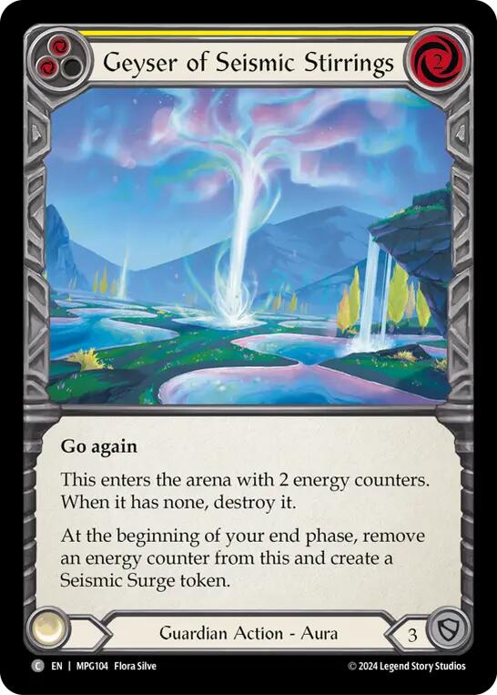 Geyser of Seismic Stirrings (Yellow) [MPG104] (Mastery Pack Guardian) | Boutique FDB TCG