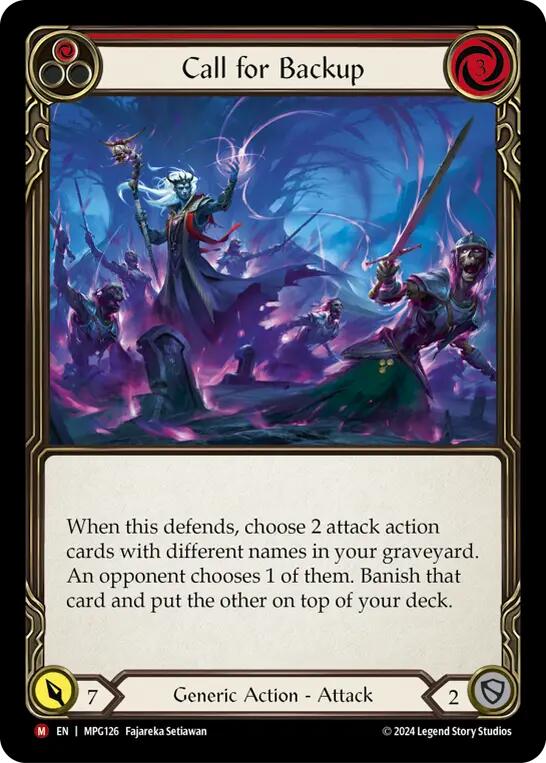 Call for Backup [MPG126] (Mastery Pack Guardian)  Rainbow Foil | Boutique FDB TCG