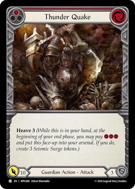 Thunder Quake (Red) [MPG088] (Mastery Pack Guardian) | Boutique FDB TCG