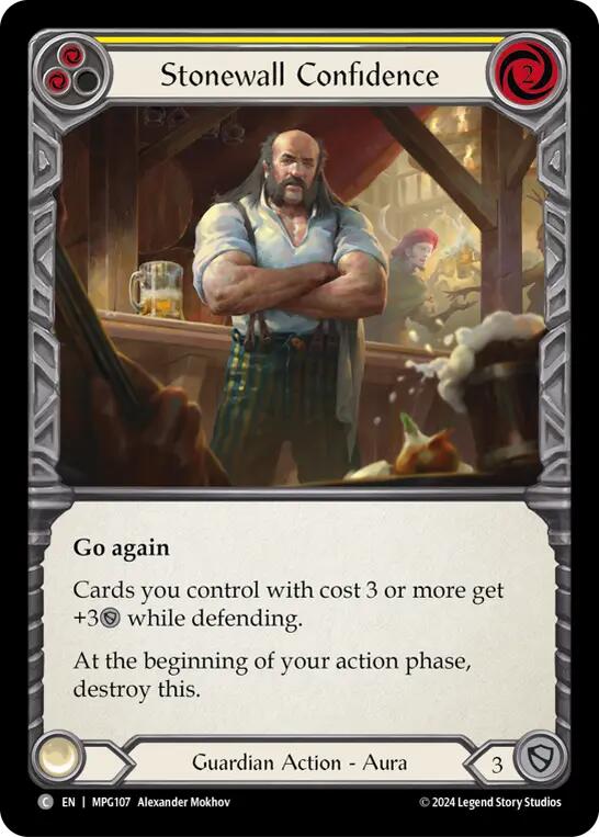 Stonewall Confidence (Yellow) [MPG107] (Mastery Pack Guardian) | Boutique FDB TCG