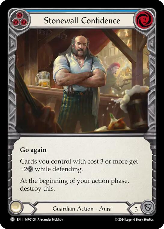 Stonewall Confidence (Blue) [MPG108] (Mastery Pack Guardian) | Boutique FDB TCG
