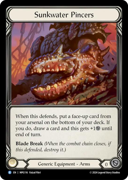 Sunkwater Pincers [MPG116] (Mastery Pack Guardian)  Cold Foil | Boutique FDB TCG