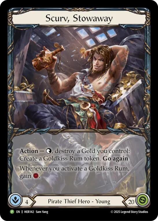 Scurv, Stowaway [HER142] (Promo)  Rainbow Foil | Boutique FDB TCG