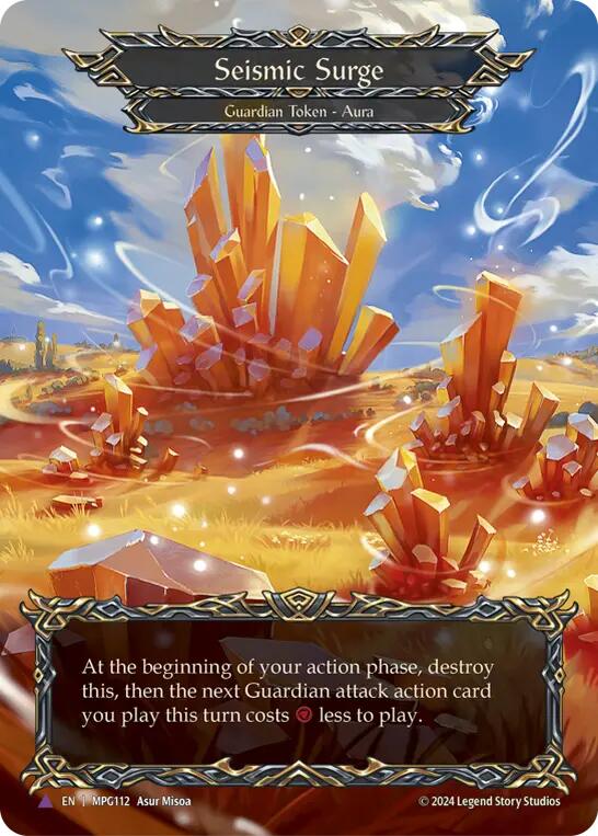 Seismic Surge (Crystal) (Marvel) [MPG112] (Mastery Pack Guardian)  Cold Foil | Boutique FDB TCG