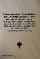 Blank Hero Token [FINAL FANTASY Tokens] | Boutique FDB TCG