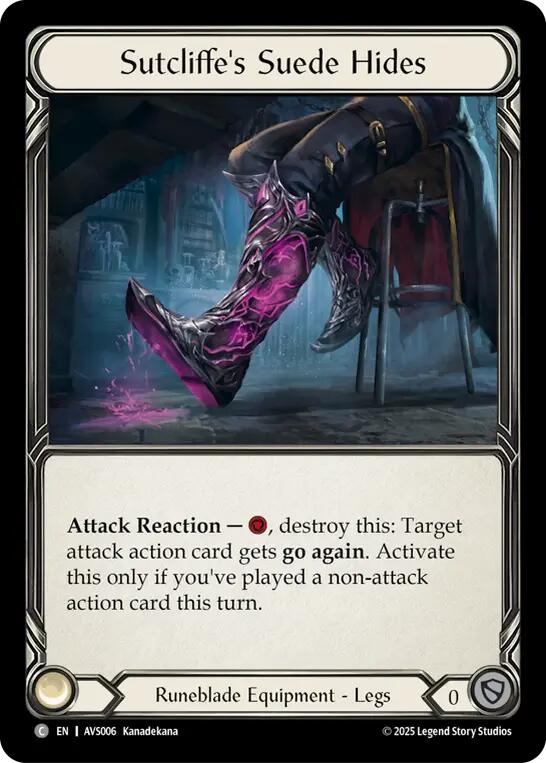 Sutcliffe's Suede Hides [AVS006] (Armory Deck: Legends Viserai) | Boutique FDB TCG