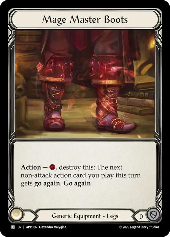 Mage Master Boots [APR006] (Armory Deck: Legends Prism) | Boutique FDB TCG