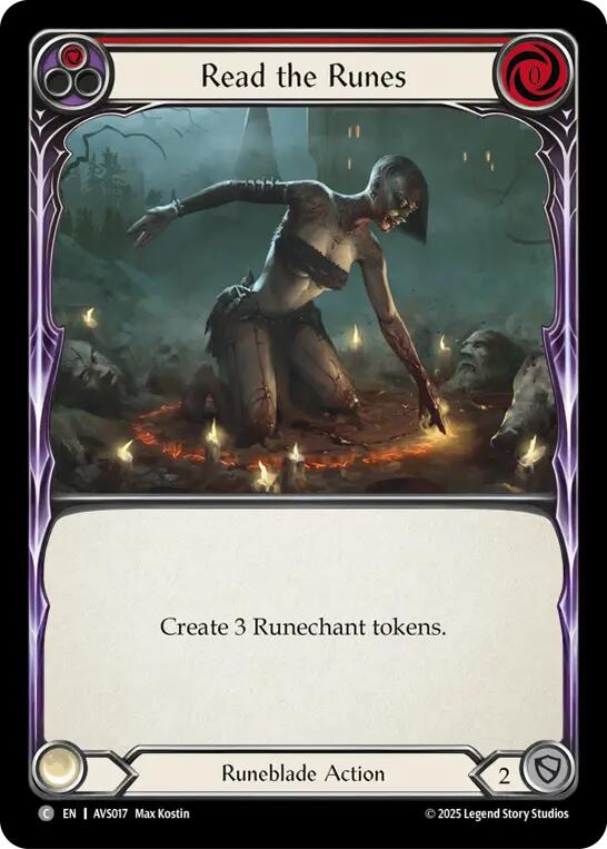 Read the Runes (Red) [AVS017] (Armory Deck: Legends Viserai) | Boutique FDB TCG