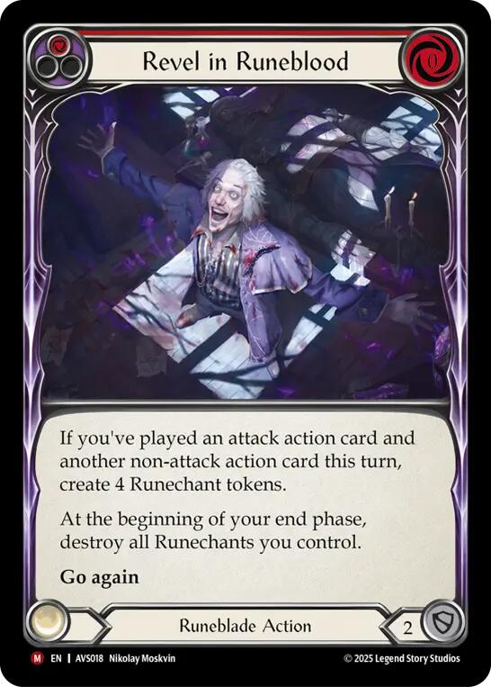Revel in Runeblood (Red) [AVS018] (Armory Deck: Legends Viserai) | Boutique FDB TCG