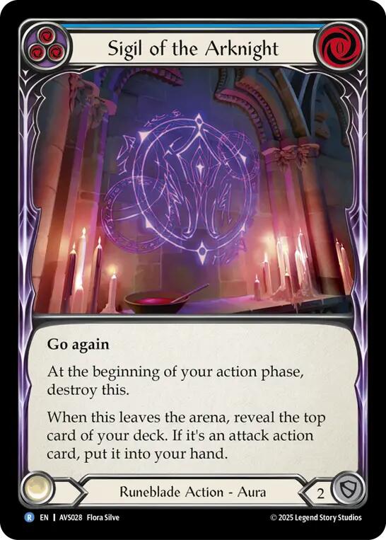 Sigil of the Arknight (Blue) [AVS028] (Armory Deck: Legends Viserai) | Boutique FDB TCG