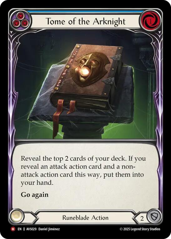 Tome of the Arknight (Blue) [AVS029] (Armory Deck: Legends Viserai) | Boutique FDB TCG