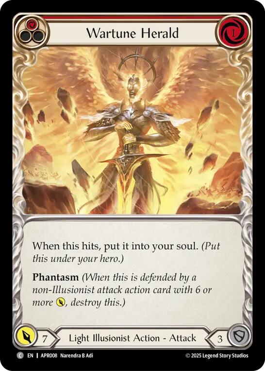 Wartune Herald (Red) [APR008] (Armory Deck: Legends Prism) | Boutique FDB TCG