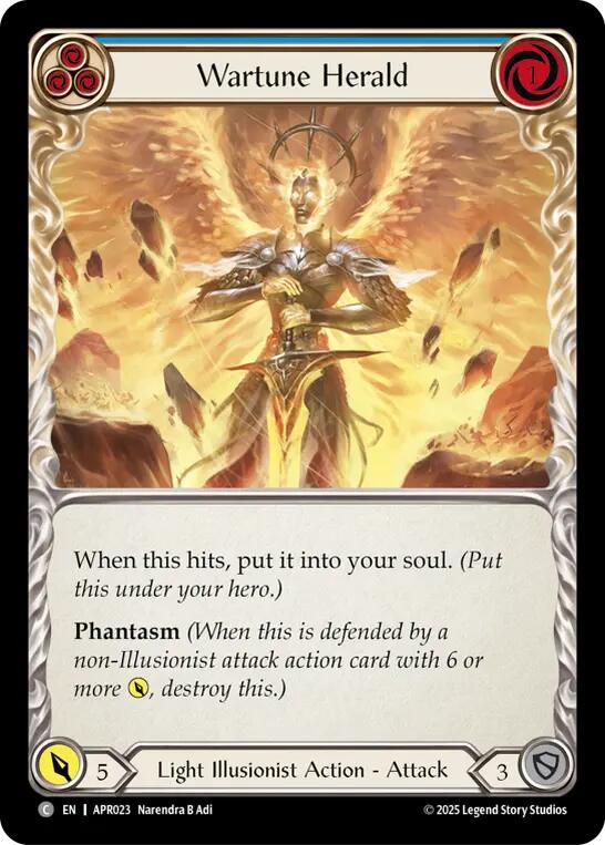 Wartune Herald (Blue) [APR023] (Armory Deck: Legends Prism) | Boutique FDB TCG