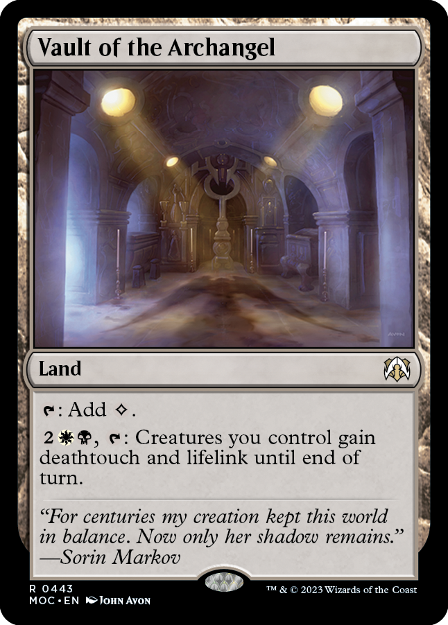 Vault of the Archangel [March of the Machine Commander] | Boutique FDB TCG