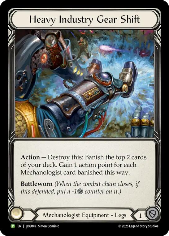 Heavy Industry Gear Shift [JDG049] (Promo)  Cold Foil | Boutique FDB TCG