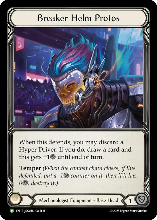 Breaker Helm Protos [JDG046] (Promo)  Cold Foil | Boutique FDB TCG