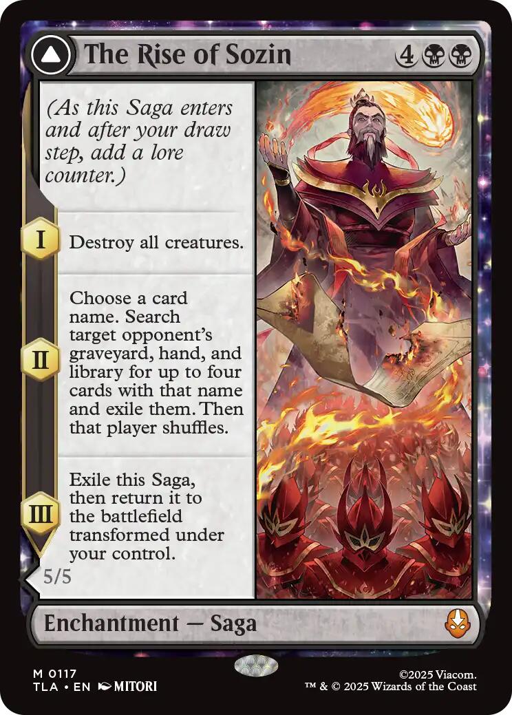 The Rise of Sozin [Avatar: The Last Airbender] | Boutique FDB TCG