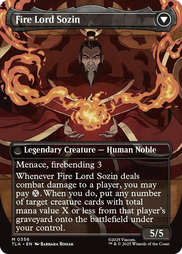The Rise of Sozin (Borderless) [Avatar: The Last Airbender] | Boutique FDB TCG