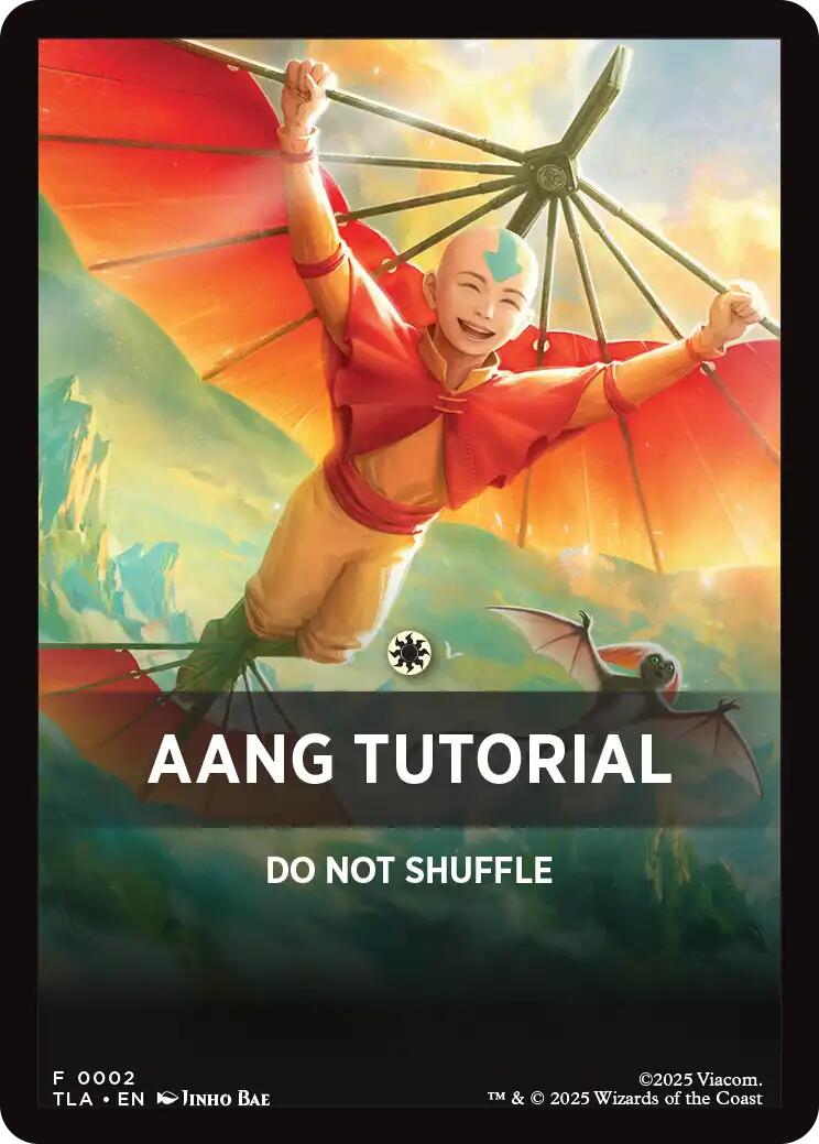 Aang Tutorial Theme Card [Avatar: The Last Airbender Tokens] | Boutique FDB TCG