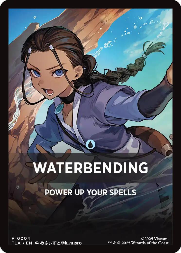 Waterbending Theme Card [Avatar: The Last Airbender Tokens] | Boutique FDB TCG