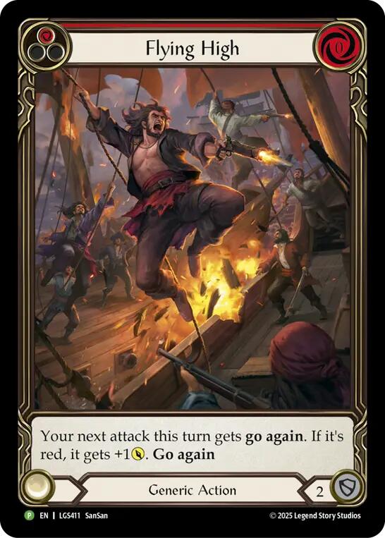 Flying High (Red) [LGS411] (Promo)  Rainbow Foil | Boutique FDB TCG