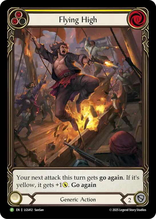 Flying High (Yellow) [LGS412] (Promo)  Rainbow Foil | Boutique FDB TCG