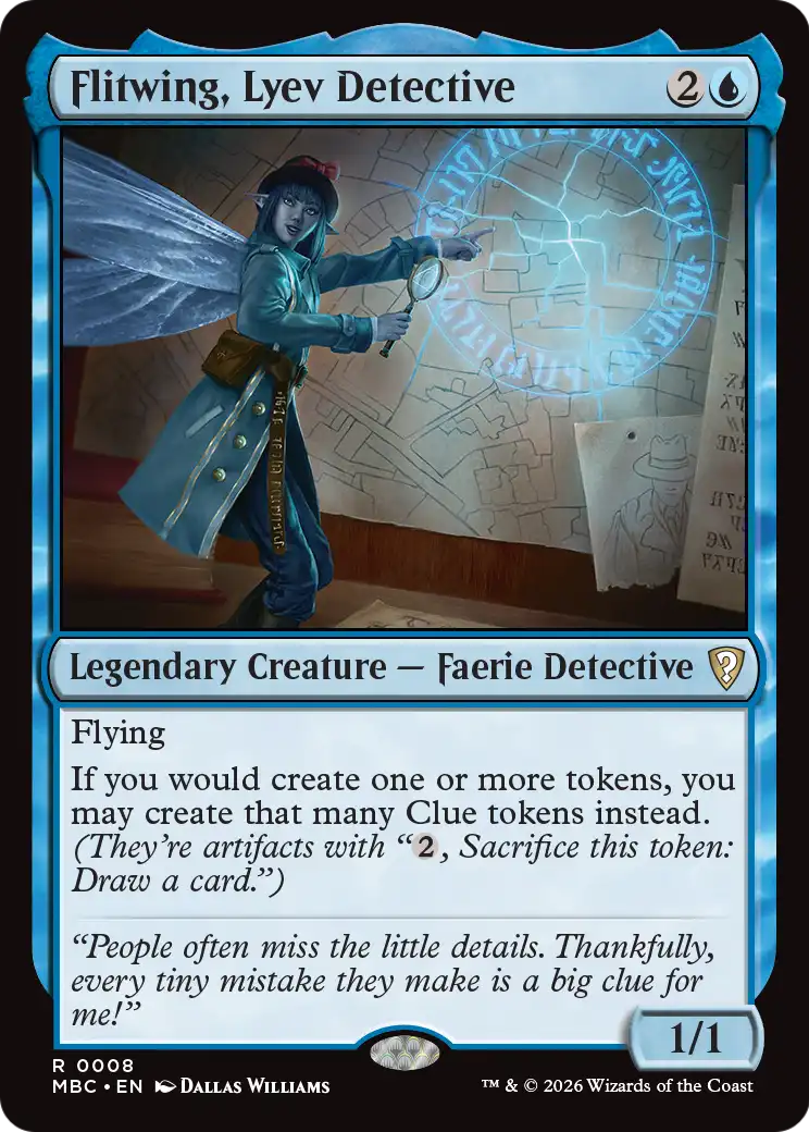 Flitwing, Lyev Detective [Mystery Booster: Commander Edition] | Boutique FDB TCG