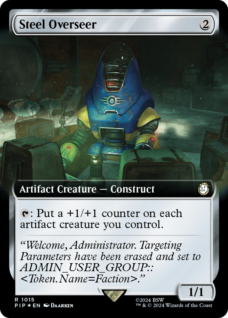 Steel Overseer (Extended Art) (Surge Foil) [Fallout] | Boutique FDB TCG